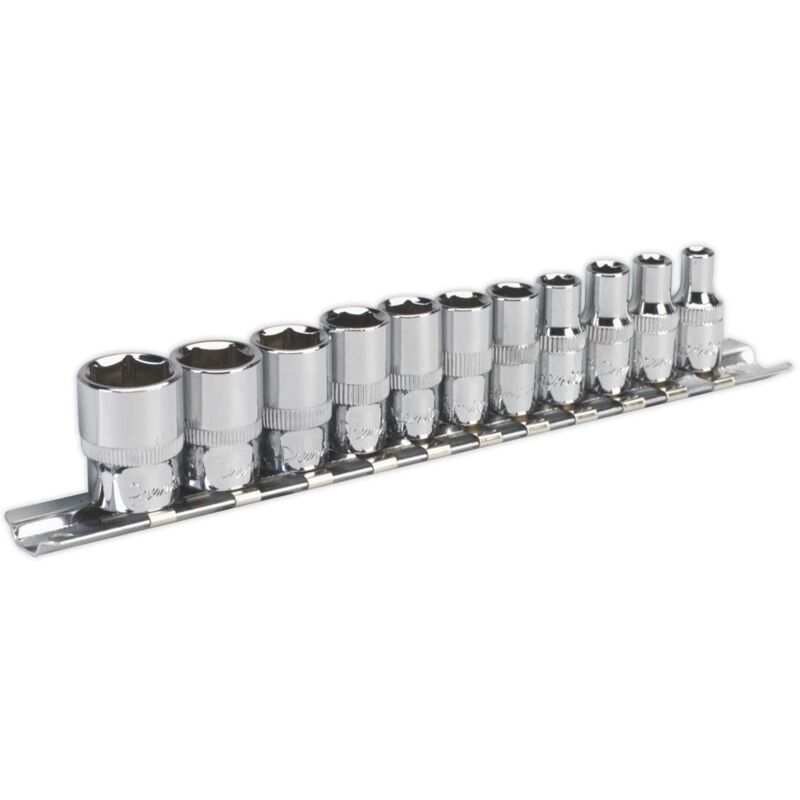 foto del prodotto socket set 11pc 1 4 sq drive 6pt walldrive imperial sealey