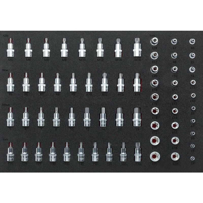 foto del prodotto socket set v2837 attacco quadro, cavo, 1/4 di pollice (6,3 mm), attacco quadro, cavo, 3/8 di pollice (10 mm), attacco quadro, cavo, 1/2 di