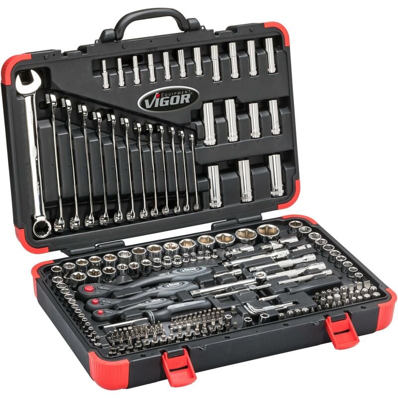foto del prodotto socket set v3277n attacco esagonale, massiccio, 5 16 di pollice 8 mm , attacco quadro, cavo, 1 4 di pollice 6,3 mm , attacco quadro, cavo, 3 8