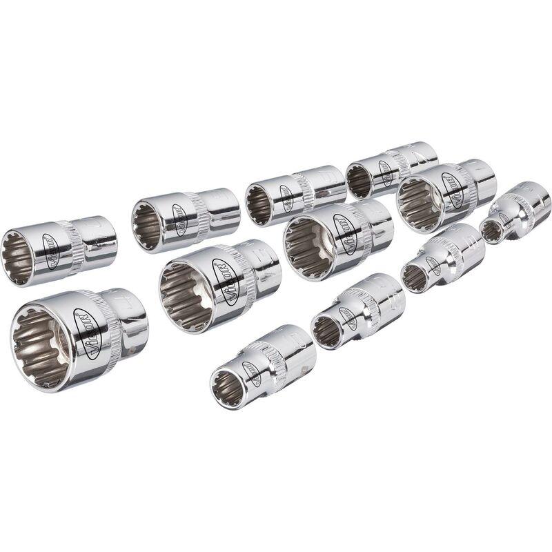 foto del prodotto socket with multi purpose profile, set v1897 attacco quadro, cavo, 1 4 di pollice 6,3 mm multiprofilo 4 14 numero utensili 12