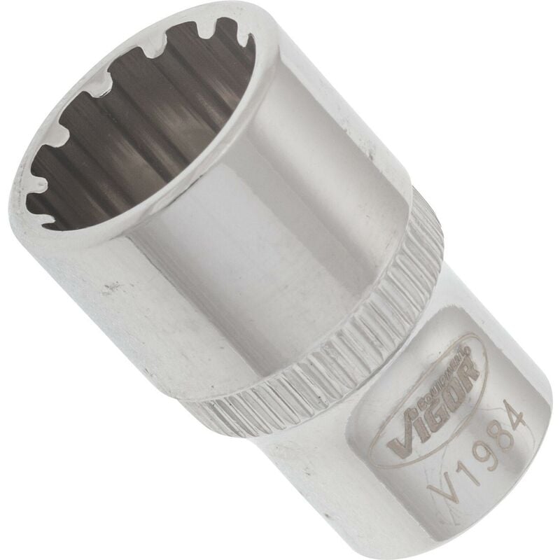 foto del prodotto socket with multi purpose profile v1984 attacco quadro, cavo, 1 4 di pollice 6,3 mm multiprofilo size 11 mm