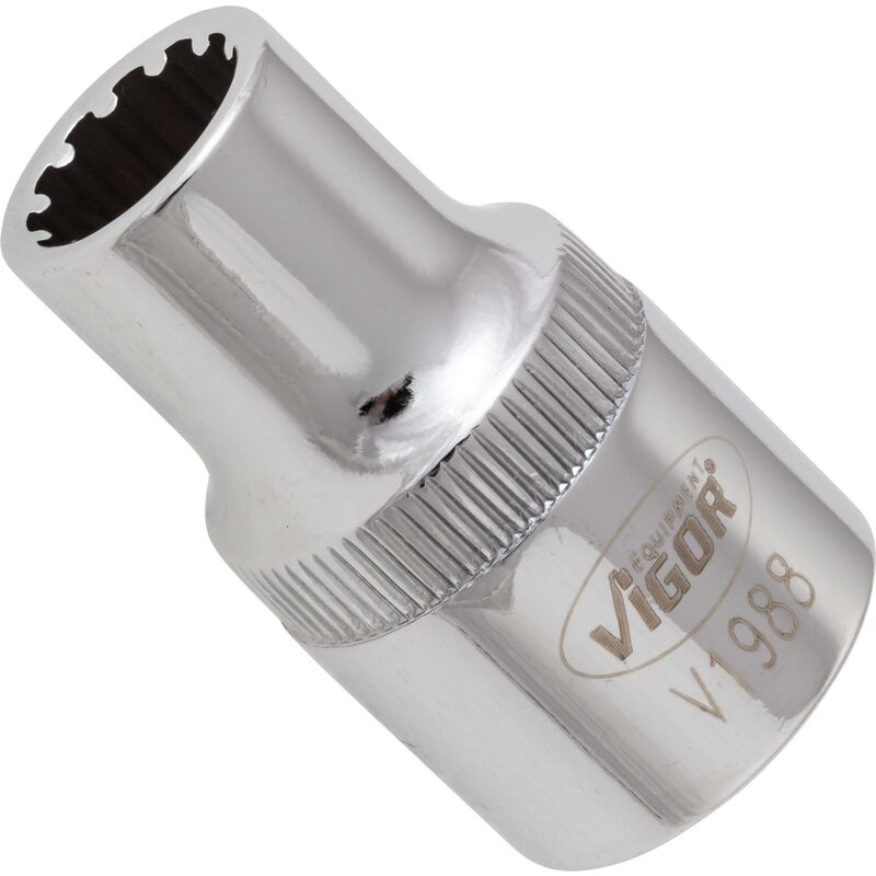 foto del prodotto socket with multi purpose profile v1988 attacco quadro, cavo, 1 2 di pollice 12,5 mm multiprofilo size 10 mm