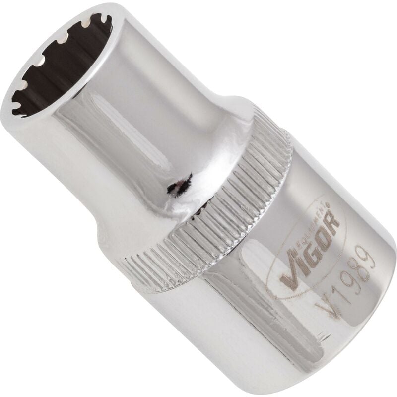 foto del prodotto socket with multi purpose profile v1989 attacco quadro, cavo, 1 2 di pollice 12,5 mm multiprofilo size 11 mm
