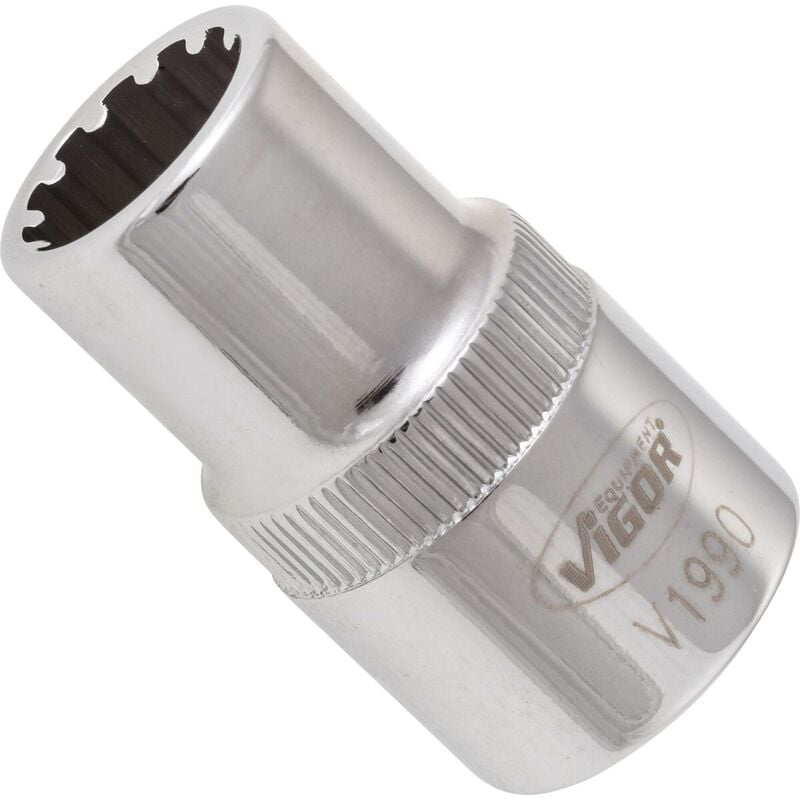 foto del prodotto socket with multi purpose profile v1990 attacco quadro, cavo, 1 2 di pollice 12,5 mm multiprofilo size 12 mm