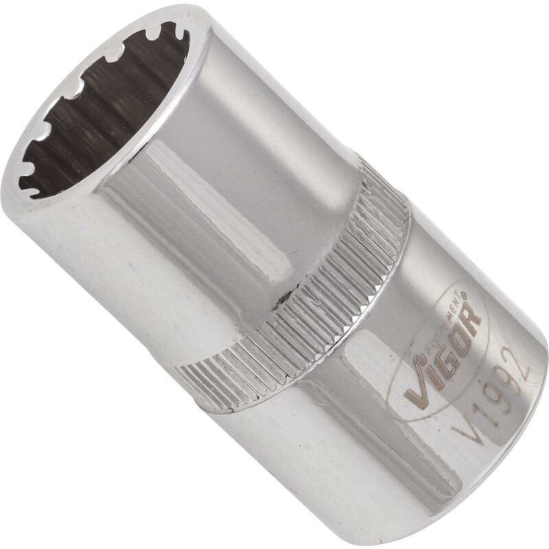foto del prodotto socket with multi purpose profile v1992 attacco quadro, cavo, 1 2 di pollice 12,5 mm multiprofilo size 14 mm