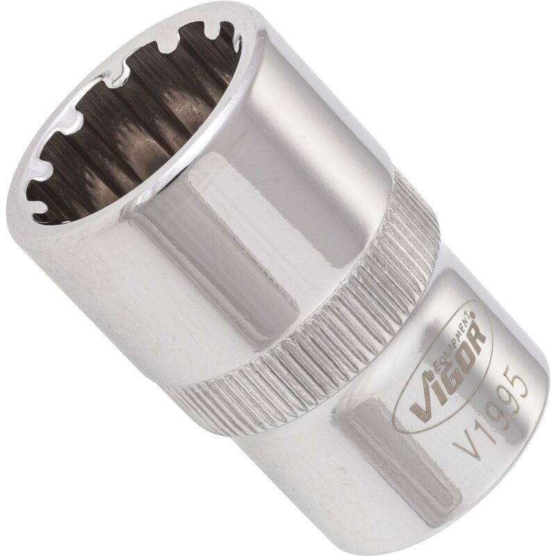 foto del prodotto socket with multi purpose profile v1995 attacco quadro, cavo, 1 2 di pollice 12,5 mm multiprofilo size 17 mm