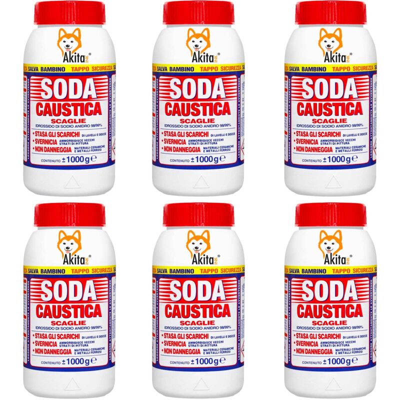 foto del prodotto soda caustica 6kg scaglie sgrassante e sturante industriale