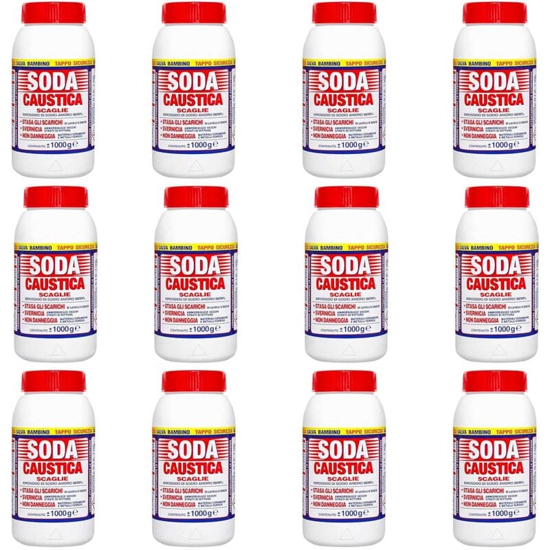 foto del prodotto soda caustica marten 12 kg scaglie per scarichi e vernici