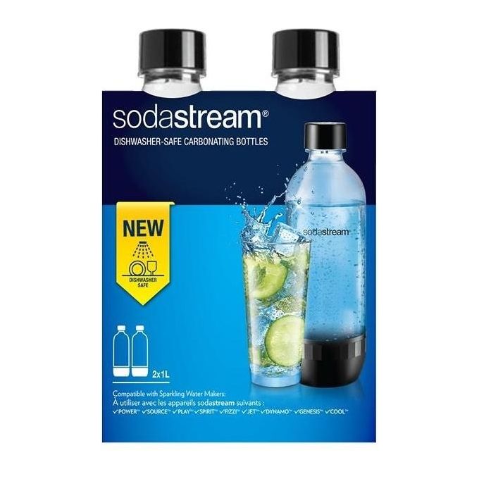foto del prodotto sodastream 2 bottiglie in plastica 1lt lavabili in lavastoviglie