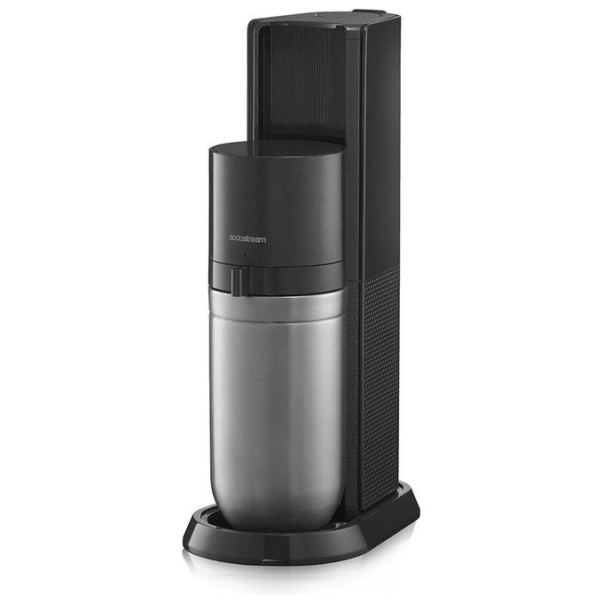 foto del prodotto sodastream gasatore d acqua duo nero 1 bottiglia di plastica 1 bottiglia di vetro 1 cilindro co2