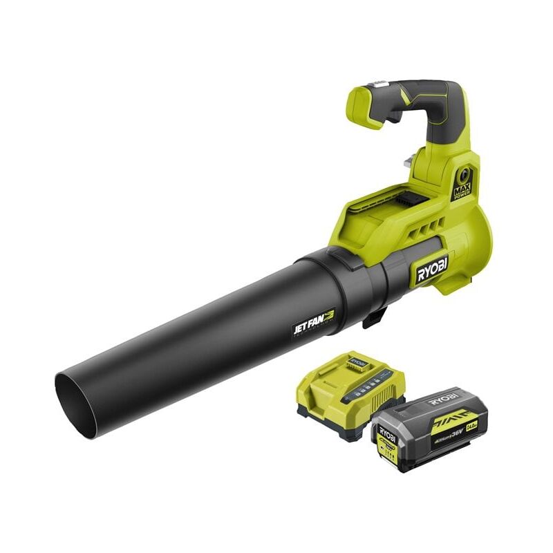 foto del prodotto soffiatore 36v max power 1 batteria lithiumplus 36v 4.0ah 1 caricatore rapido 6.0ah ry36bla 140 ryobi