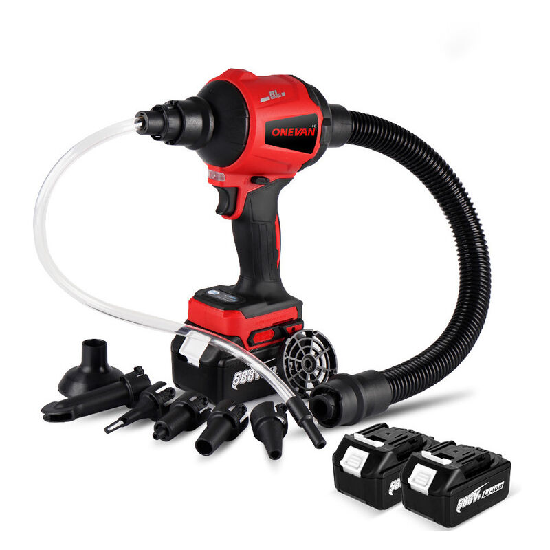 foto del prodotto soffiatore a batteria 1500w 80000rpm aspirapolvere soffiatori a batteria 2 batterie e 1 carica batteria