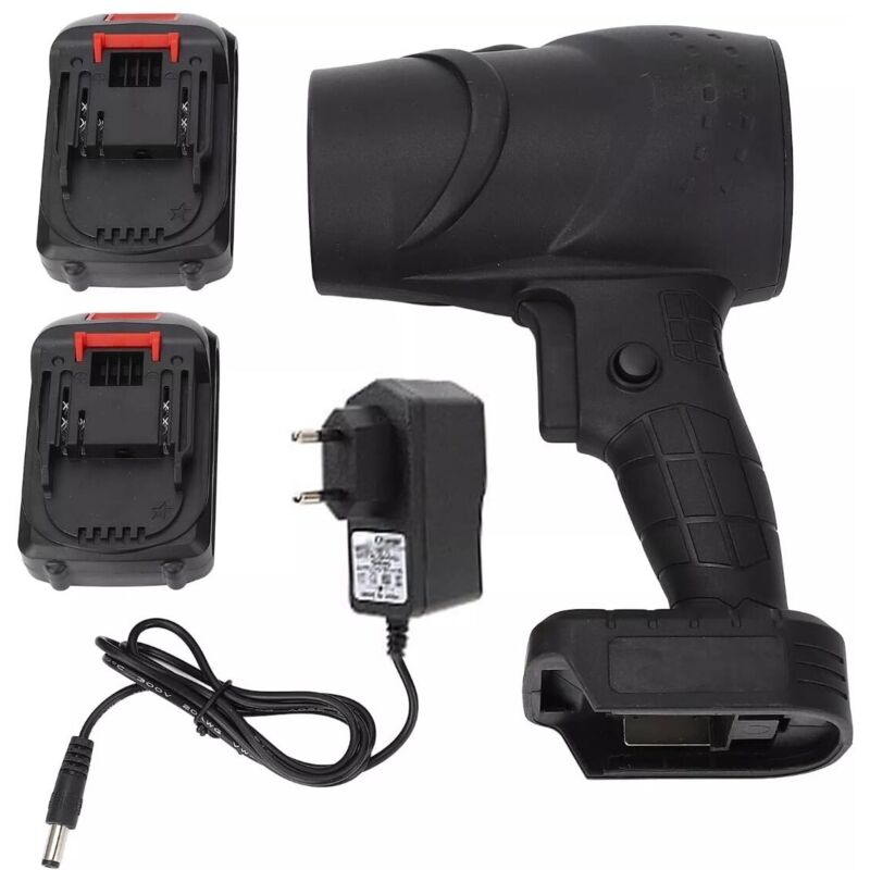 foto del prodotto soffiatore a batteria, mini soffiatore per foglie con turbocompressore, velocit dell aria fino a 126 km h, dotato di 2 batterie da 48v , adatto per