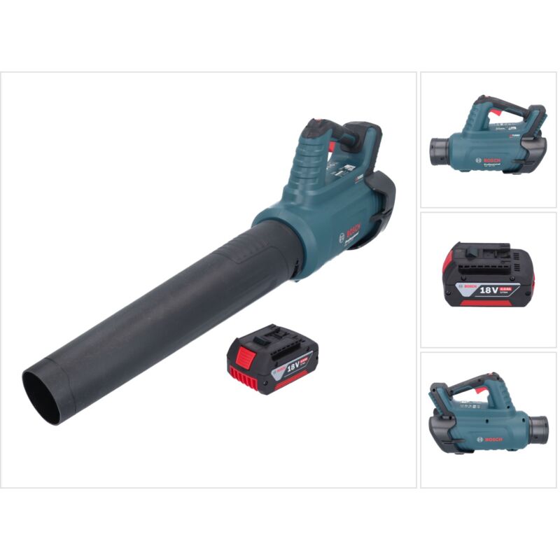 foto del prodotto soffiatore a batteria senza spazzole bosch gbl 18v 750 professional 18 v biturbo 1x batteria 4,0 ah senza caricabatterie