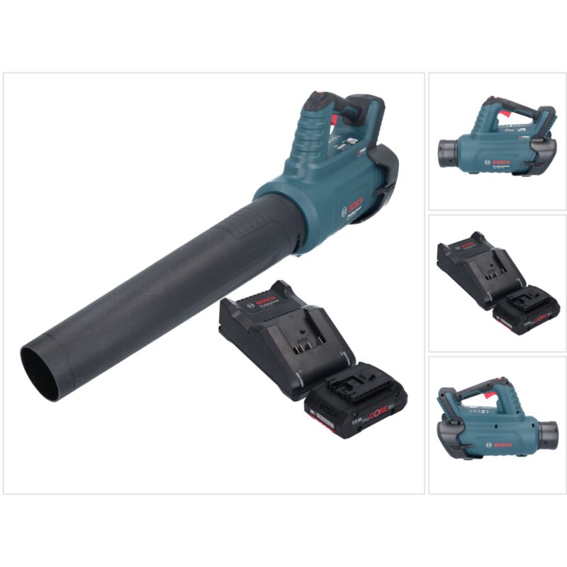 foto del prodotto soffiatore a batteria senza spazzole bosch gbl 18v 750 professional 18 v biturbo 1x batteria procore 4,0 ah caricabatterie