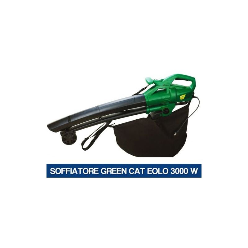 foto del prodotto soffiatore aspirafoglie aspiratore trituratore green cat eolo 3000w