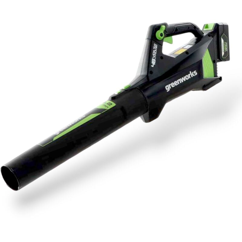 foto del prodotto soffiatore assiale a batteria 48v con funzione booster greenworks gd48ab