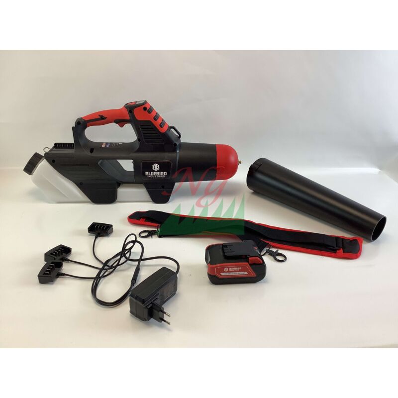 foto del prodotto soffiatore atomizzatore sprayer a batteria 21 v 5 ah 45 ms blue bird bs 22 400