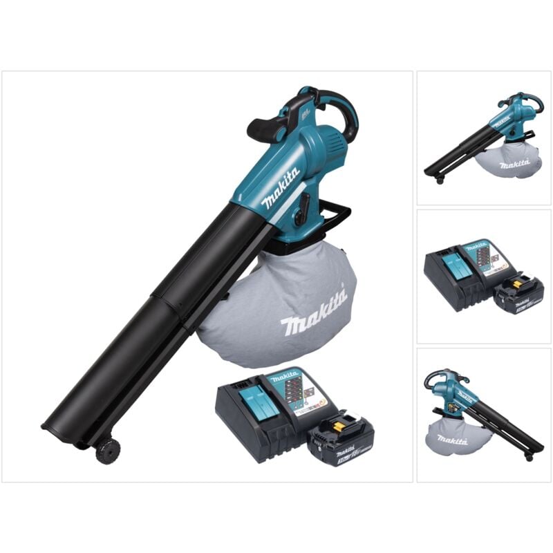 foto del prodotto soffiatore e aspirapolvere a batteria makita dub 187 rf 18 v brushless 1x batteria 3,0 ah caricabatterie