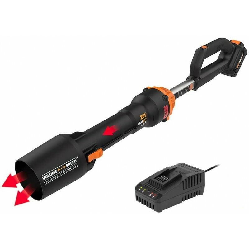 foto del prodotto soffiatore leafjet con batteria 20v 4ah worx wg543e