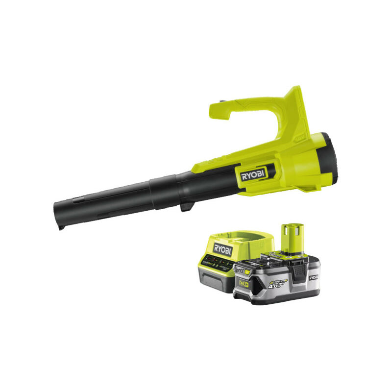foto del prodotto soffiatore ryobi 18v oneplus turbo jet 1 batteria 4,0 ah 1 caricatore ry18bla 140
