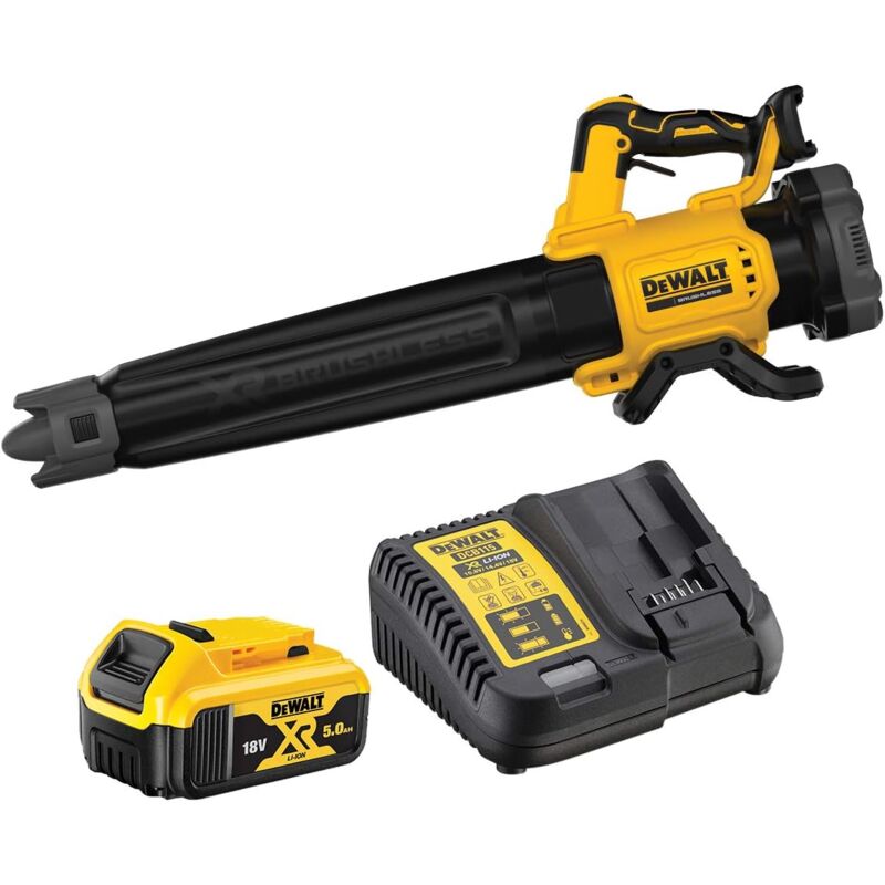 foto del prodotto soffiatore xr 18v 5ah li ion 1 batteria dewalt dcmbl562p1 qw