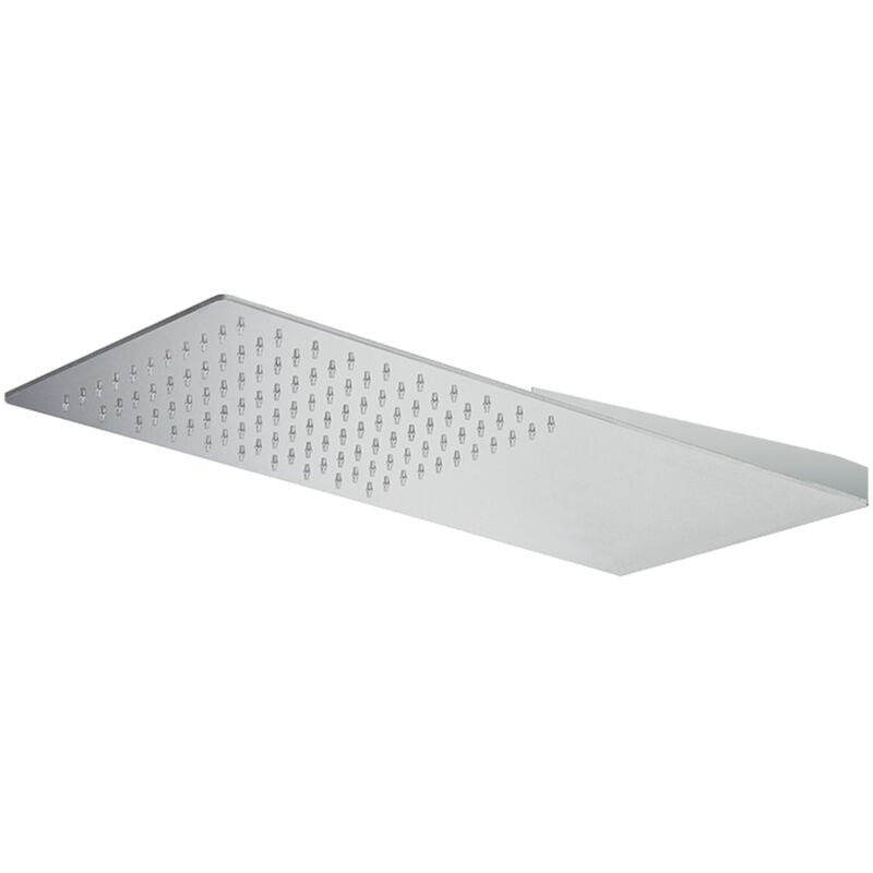 foto del prodotto soffione 50x22 cromo acciaio inox effetto pioggia codice prod bnsofxsf32 - ponsi