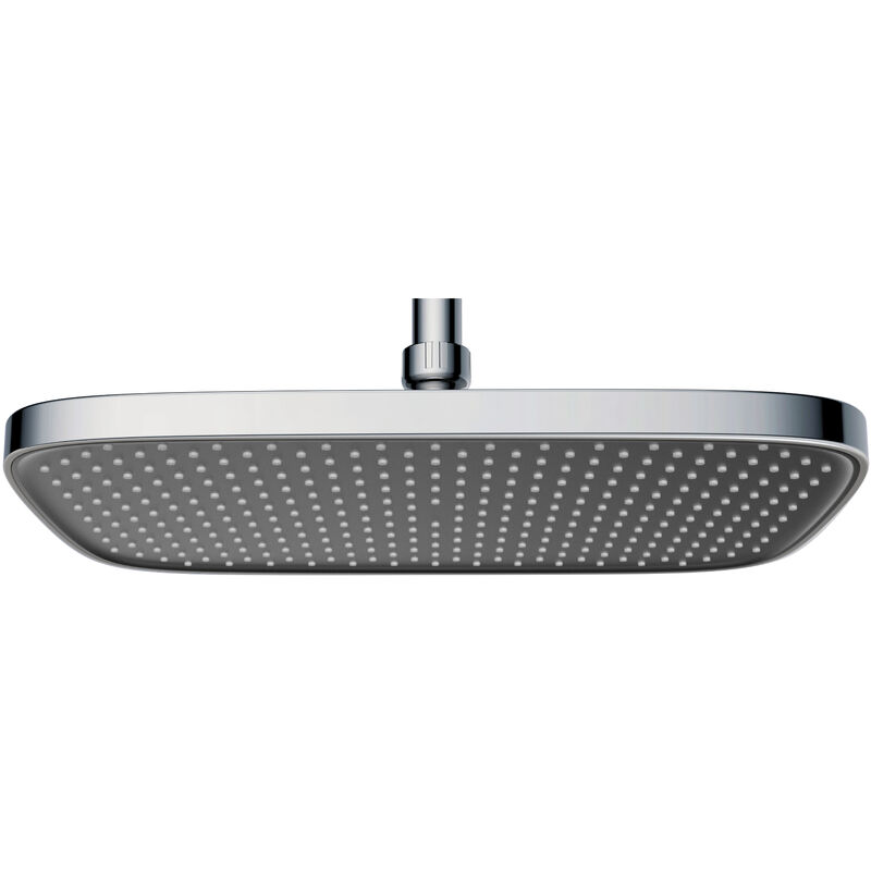 immagine 0 del prodotto soffione a pioggia d2201e quadrato 30 x 21 cm anti calcare colore selezionabile chrom schwarz matt de 