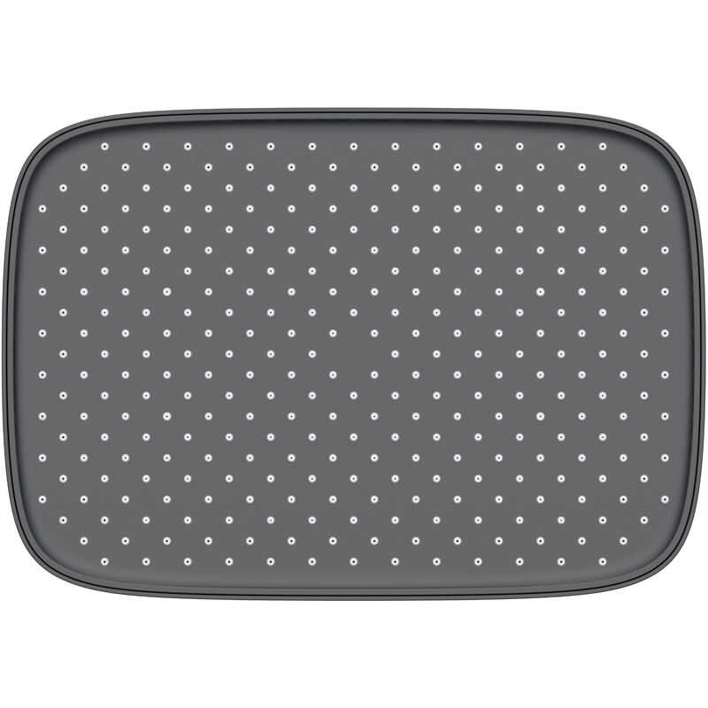 foto del prodotto soffione a pioggia d2201e quadrato 30 x 21 cm anti calcare colore selezionabile nero opaco 