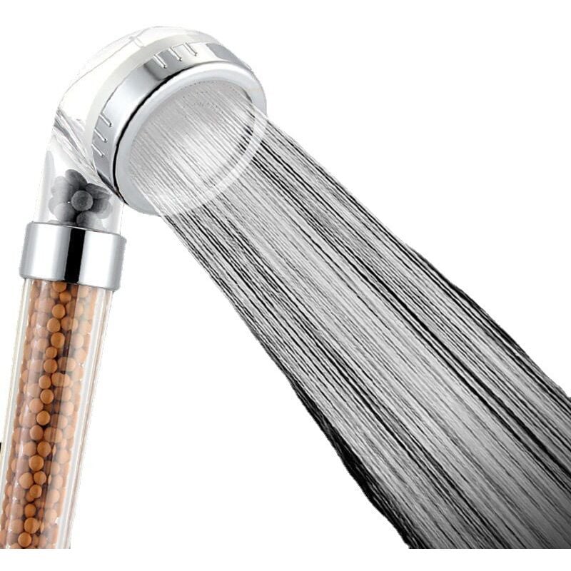 foto del prodotto soffione doccia a getto anionico alta pressione, risparmio idrico pioggia, spa bagno