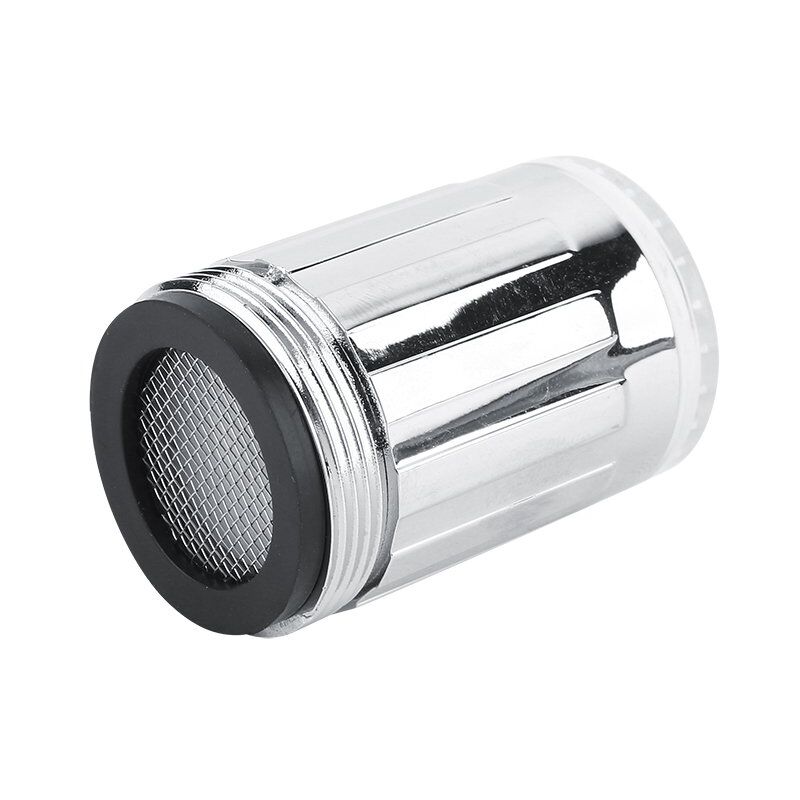 foto del prodotto soffione doccia a led a 3 colori con sensore di temperatura e filtro per l'acqua che cambia colore