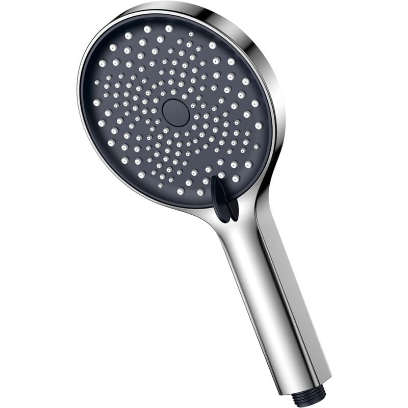 foto del prodotto soffione doccia a pioggia ad alta pressione, design moderno cromato di lusso, soffione doccia di ricambio regolabile per il bagno bebusingoto