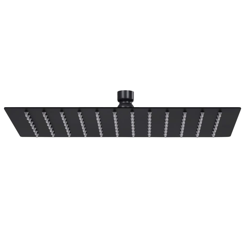 foto del prodotto soffione doccia a pioggia soffione doccia soffione doccia a mano accessorio da bagno acciaio inossidabile 30 x 20 cm rettangolare nero 02 0002082