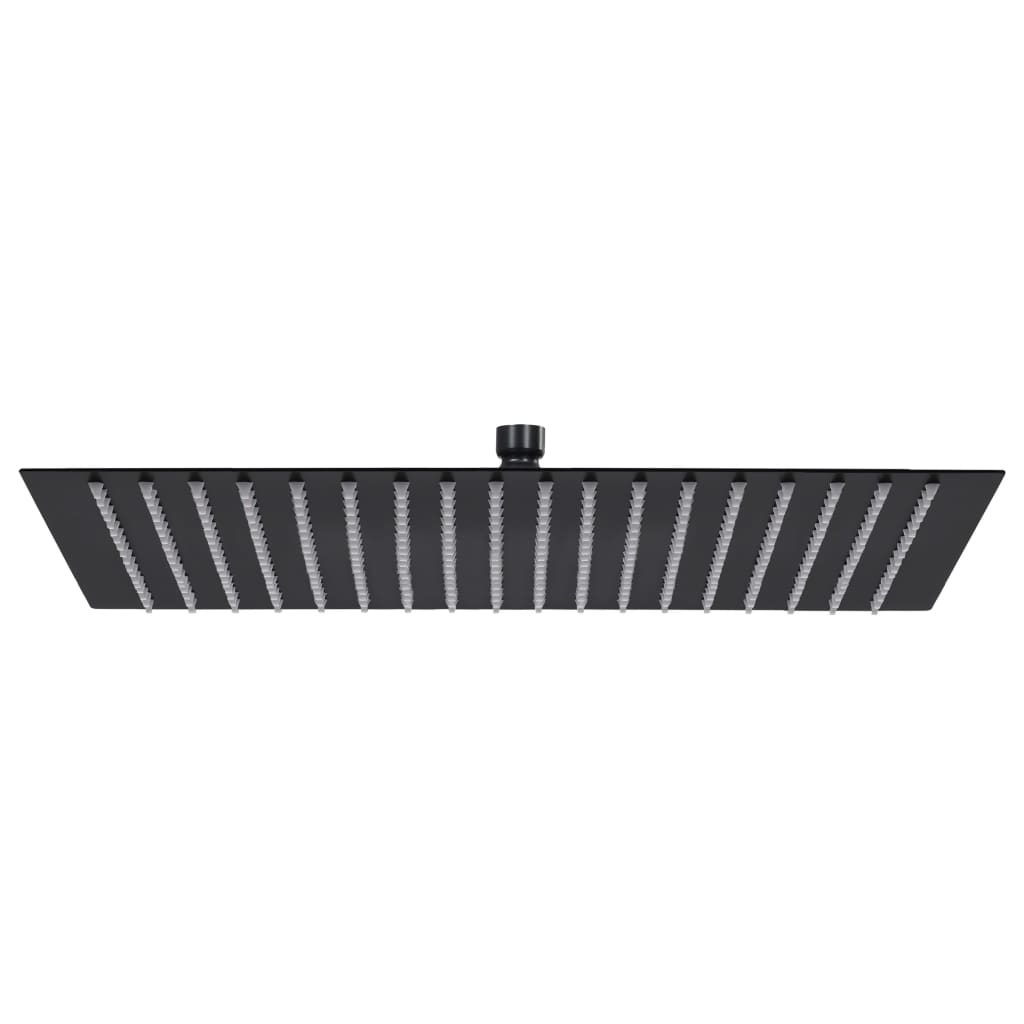 foto del prodotto soffione doccia a pioggia soffione doccia soffione doccia a mano accessorio per il bagno acciaio inossidabile 50 x 50 cm quadrato nero 02 0002081