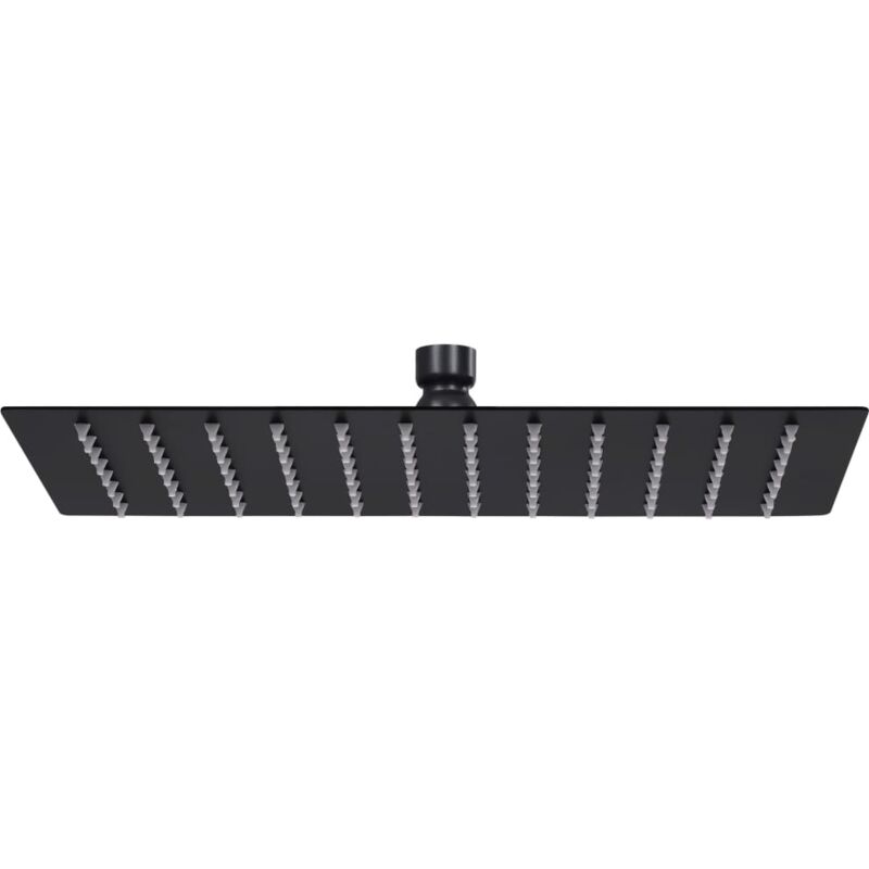 immagine 0 del prodotto soffione doccia a pioggia, soffione doccia, soffione doccia, accessorio da bagno, in acciaio inox, rettangolare, 30 x 20 cm, nero