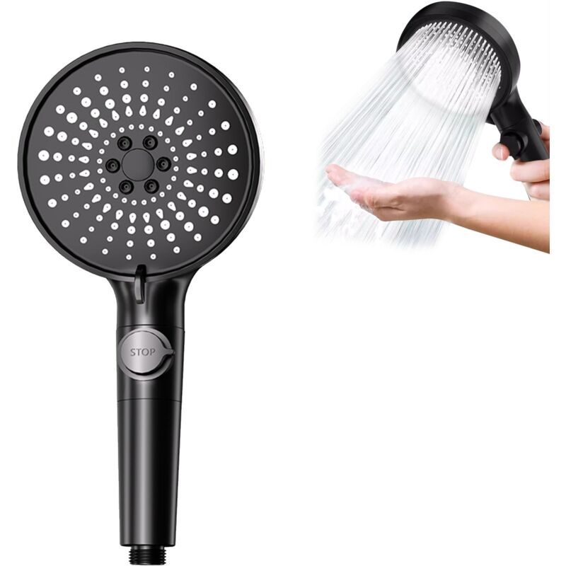 foto del prodotto soffione doccia a risparmio idrico ad alta pressione, soffione doccia regolabile per bagno, soffione doccia a risparmio idrico, soffione doccia