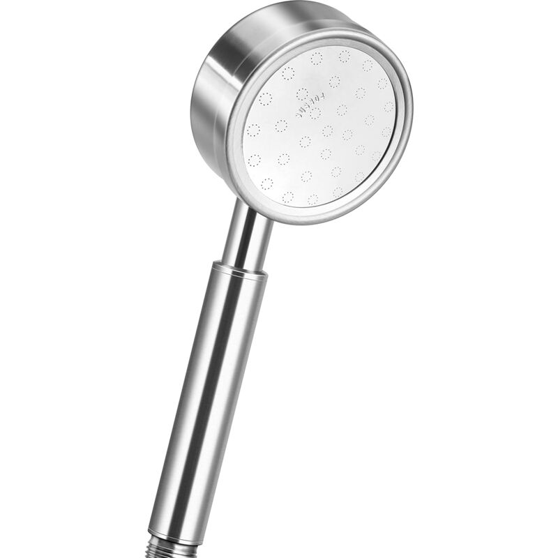 foto del prodotto soffione doccia ad alta pressione in acciaio inox 304, doccetta manuale con 310 getti, funzione di risparmio idrico, filettatura di collegamento g 1 2