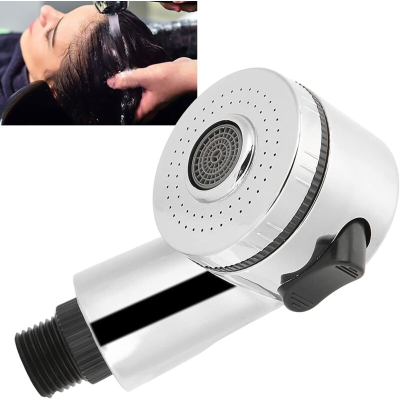foto del prodotto soffione doccia, adattatore per soffione doccia per sedia da lavaggio, accessorio per soffione doccia per parrucchiere tipo interruttore laterale 