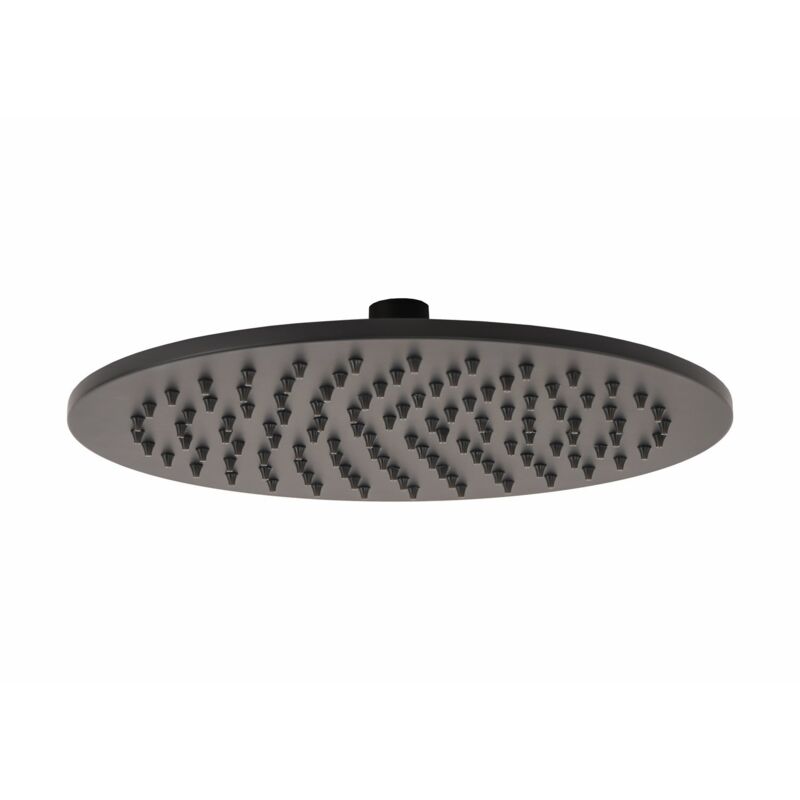foto del prodotto soffione doccia black d.30cm in inox nero opaco