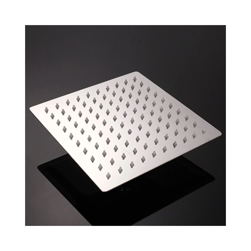 foto del prodotto soffione doccia in acciaio inossidabile doccia a risparmio idrico, soffione doccia quadrato da 20 cm, facile da installare e pulire