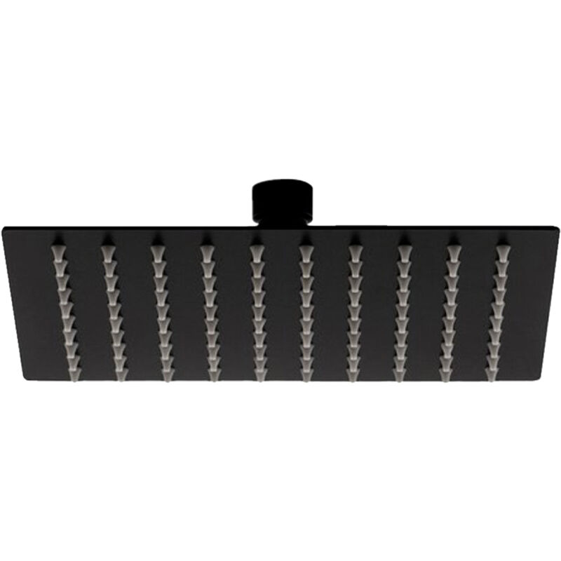 foto del prodotto soffione doccia inox quadro nero 200 x 200 mm bagno