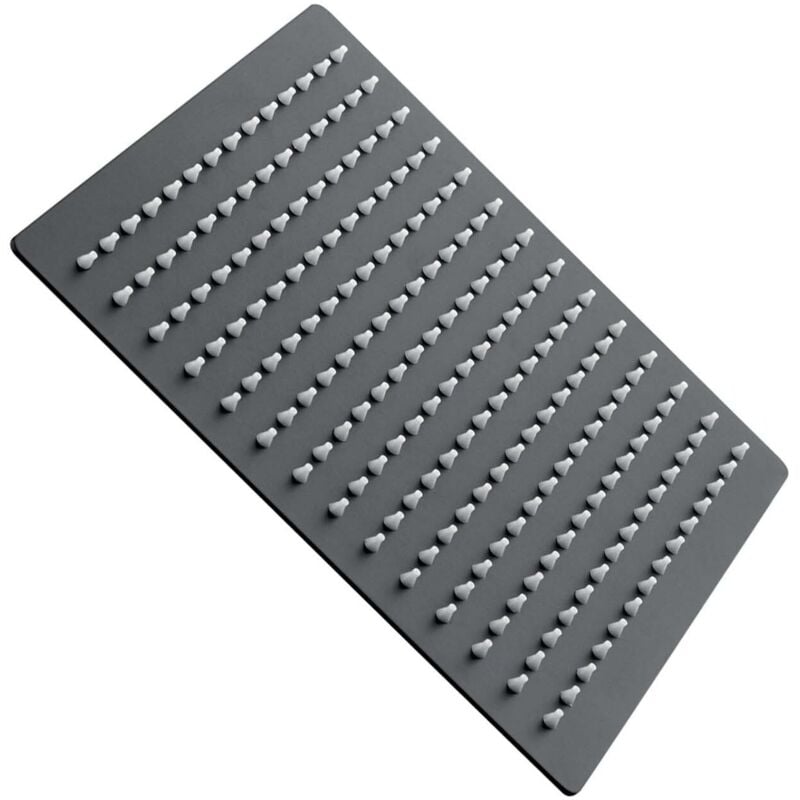 foto del prodotto soffione doccia nero opaco con miscelatore mod. portos