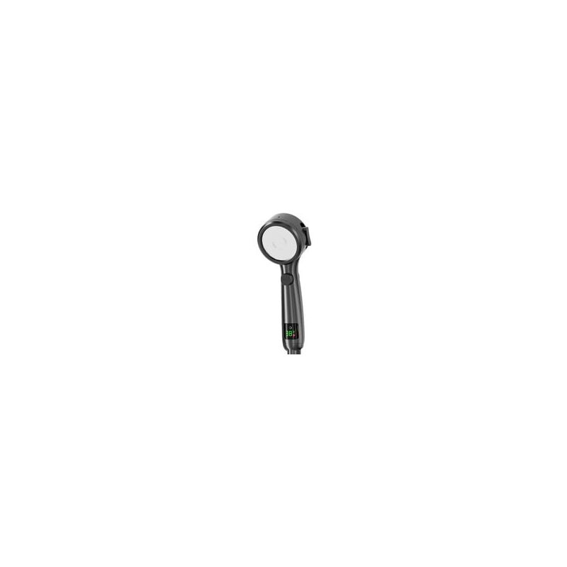 foto del prodotto soffione doccia portatile ad alta pressione per bagno, risparmio idrico, soffione doccia pressurizzato regolabile, display digitale della temperatura