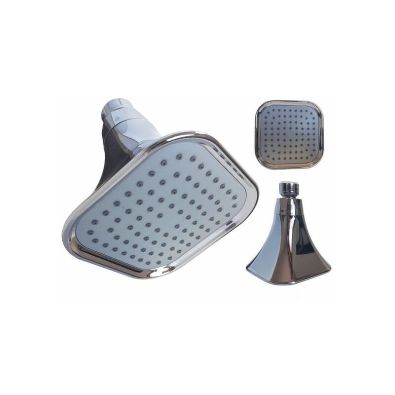 foto del prodotto soffione doccia quadrato orientabile pioggia bagno moderno 10 x 10 cm art. 59216