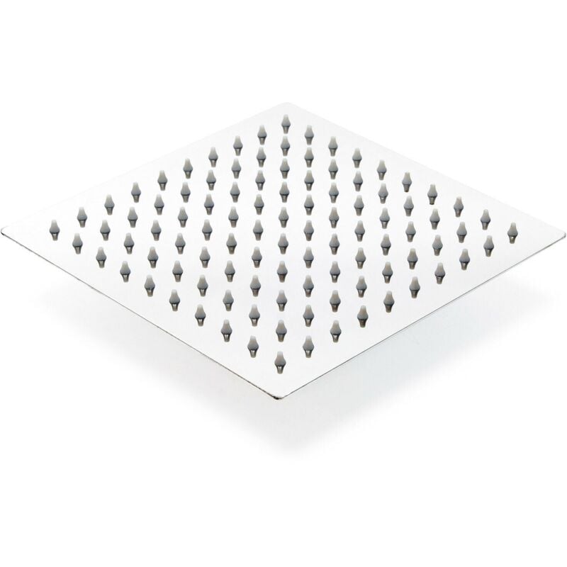 foto del prodotto soffione doccia quadrato soffione a pioggia 25 x 25 cm acciaio inox 160000626
