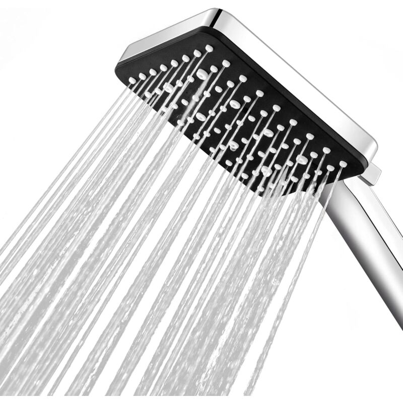 foto del prodotto soffione doccia quadrato, soffione doccia ad alta pressione magichome, soffione doccia di ricambio regolabile universale con potente effetto di