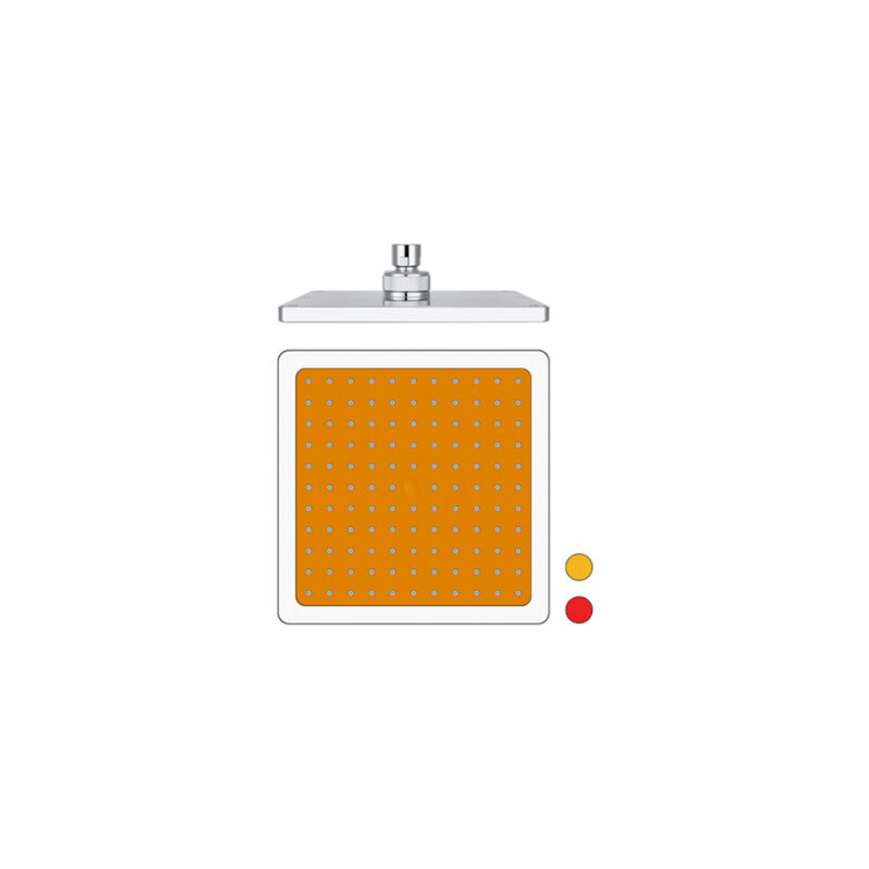 foto del prodotto soffione doccia quadro modello 12618 mm 200 arancio dh