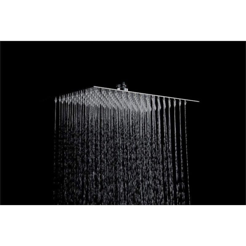 foto del prodotto soffione doccia rettangolare 300 x 200 tecom rubinetterie ls300200 cromo