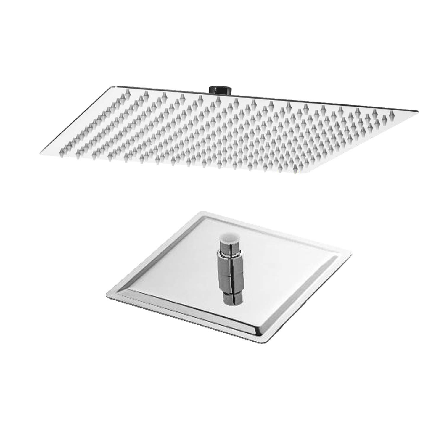 foto del prodotto soffione doccia thin line quadrato in acciaio inox 30x30 cm