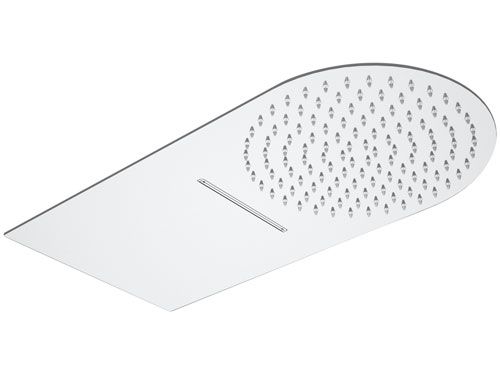 foto del prodotto soffione doccia ultrapiatto a parete in acciaio inox lucidato a specchio